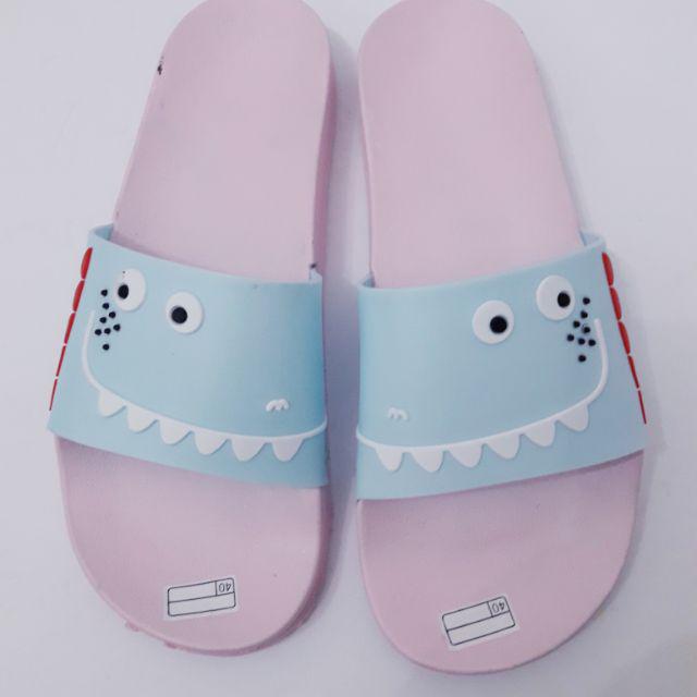 NILDA Collection - SANDAL JELLY CROCO WEDGES KARAKTER WANITA-BIRU - PINK