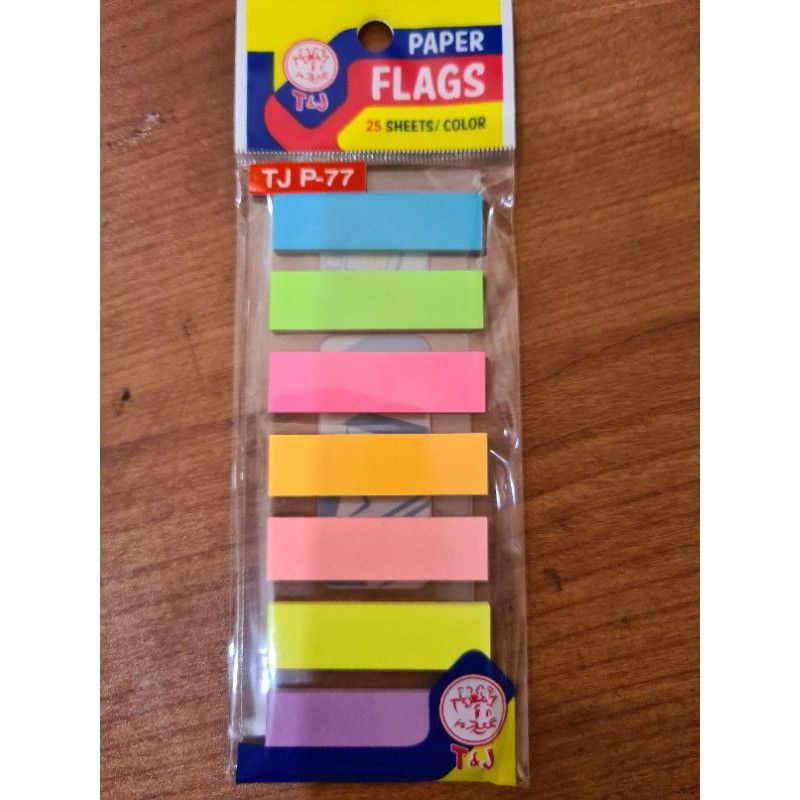 Post It T&amp;J TJ P-77 Kertas Pembatas Buku / Sticky Note Paper Flags