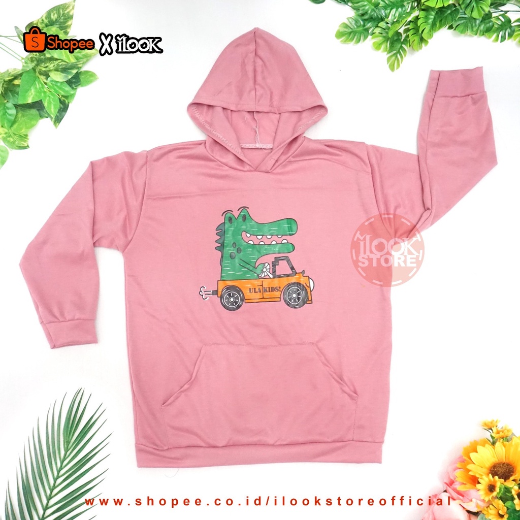 ilook | Sweater Anak Hoodie Alligator | Sweater Anak Modern | Hoodie Anak Alligator | Motif Alligator