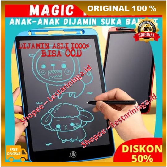 [BISA COD] Magic Tablet Mainan Edukasi Pembelajaran 100%  ORIGINAL