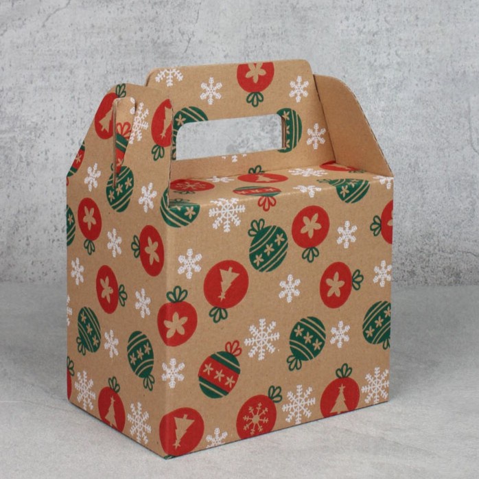 

kardus parcel cake merry christmas dus jinjing hampers 2 mika thinwall 1000 ml kotak die cut coklat natal