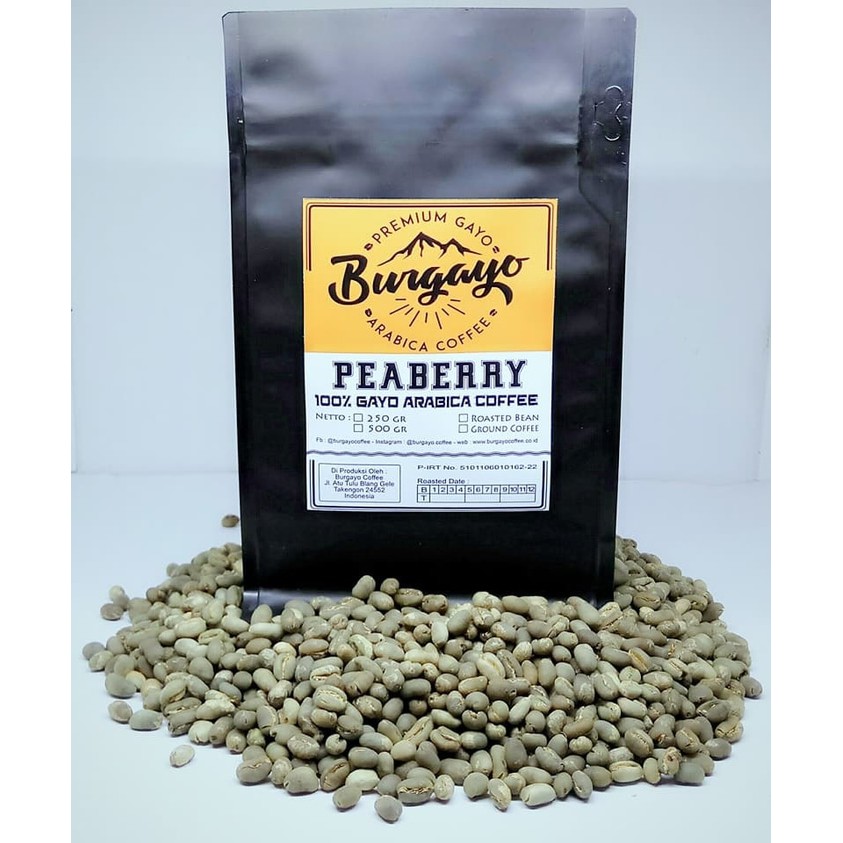 

Peaberry Kopi gayo 500 gr