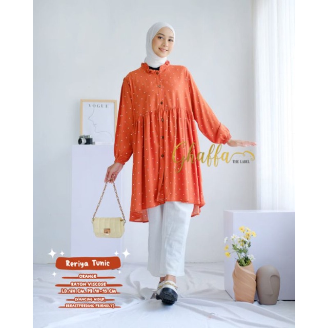 Reriya tunik by ghaffa the label / Tunik muslimah polka