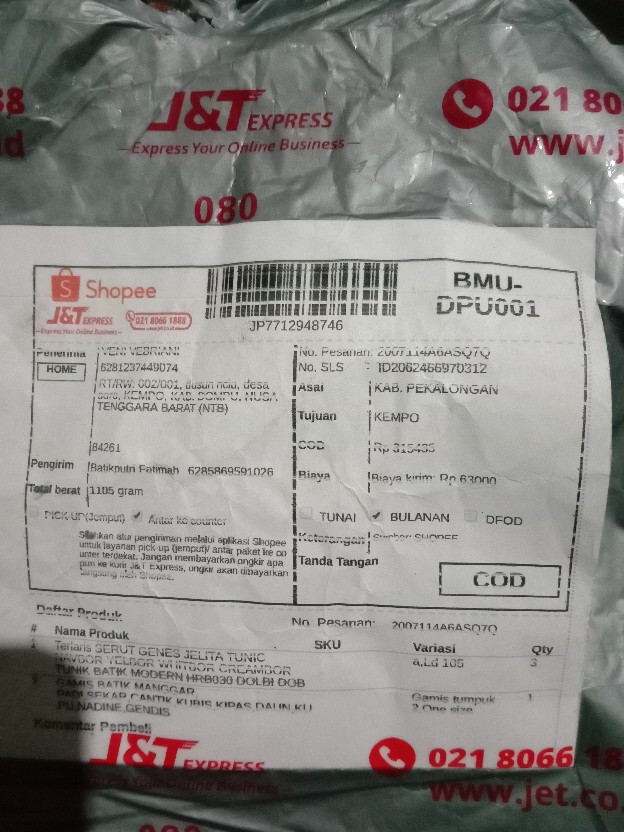 Terlaris Batik Tunik Termurah Top 1 Di Shopee Original No Kw