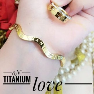 Titanium Gelang cincin i3988