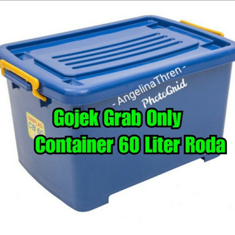 Container Box 60 Liter CB 60 Sinplas Roda - Box Penyimpanan Roda