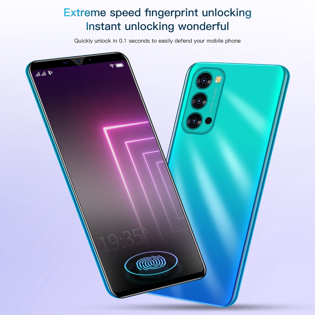 5G【COD+FLASH SALE】HP 0PP0 Reno6 PRO 6.53inch RAM 6/128GB Handphone hp murah baru Ponsel Pintar Android 10.0 Mobile Phones Reno5 Pro Reno4-8