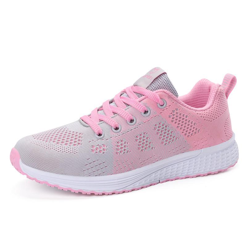  Sepatu  Sneakers Olahraga  Wanita  Warna  Hitam Putih Pink  