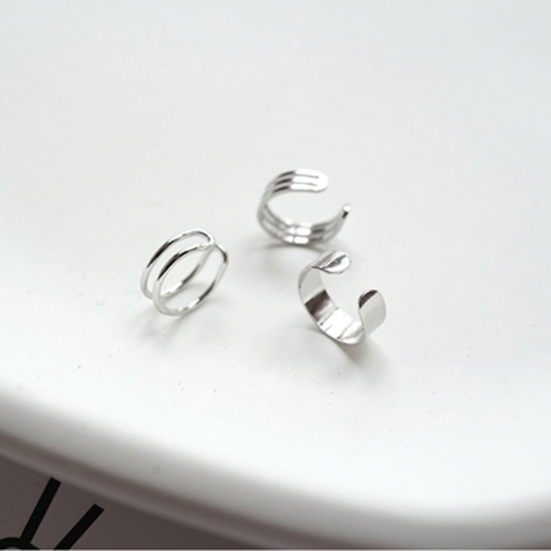 Three-piece Earrings Ear Bone Clip Accessories Temperament Korean Simple Personality Trendy