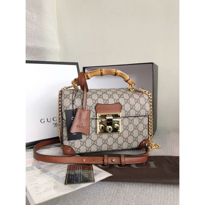 Gucci Padlock Bamboo Handle