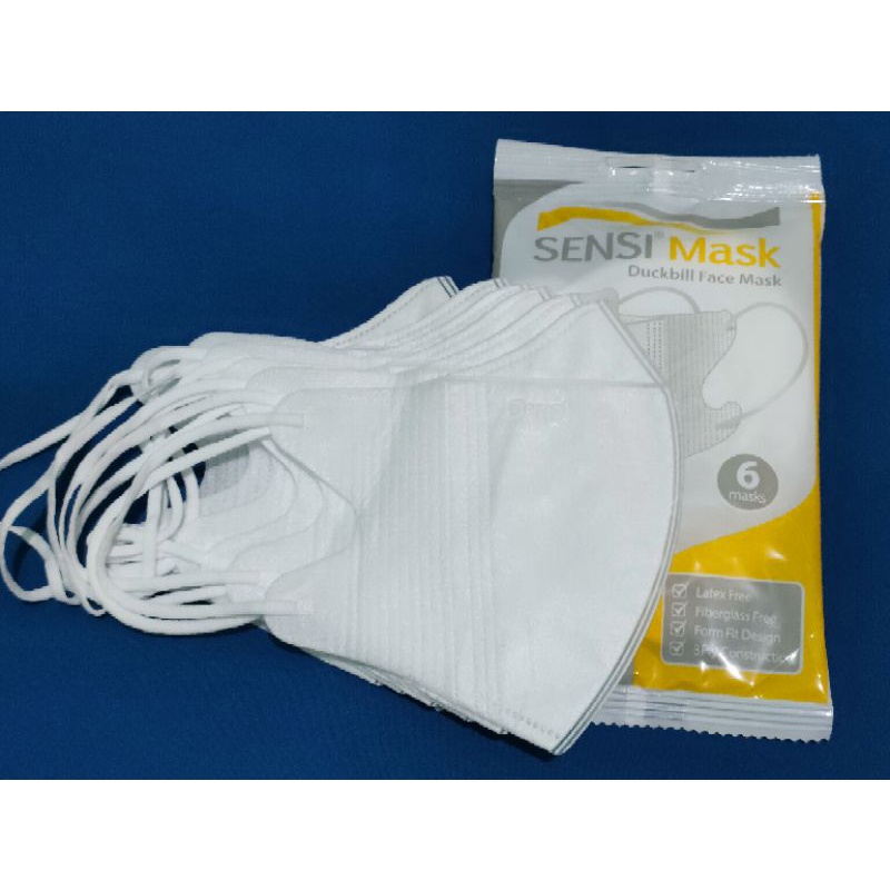 Masker Duckbill 3 ply Sensi 6pcs/pack