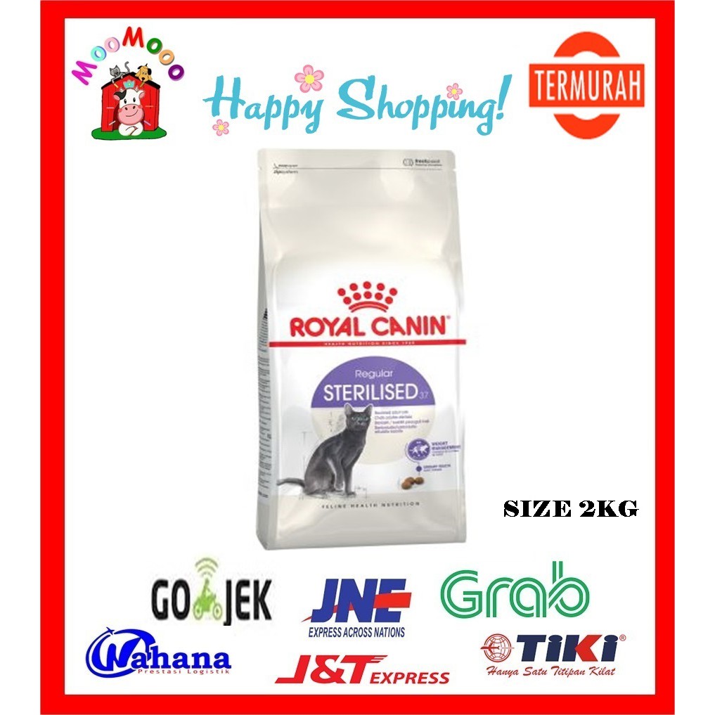 Royal Canin Sterilised 37 2kg - Makanan Kucing / Cat Food Steril Dewasa (Freshpack)