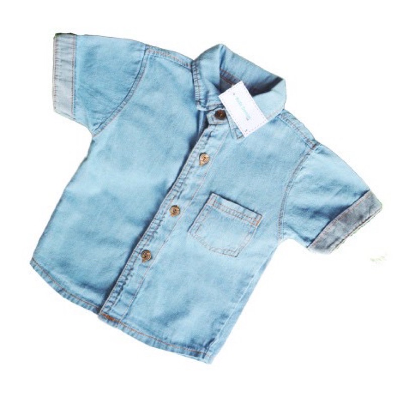 DK Kemeja Kerah Soft Jeans Bayi Anak