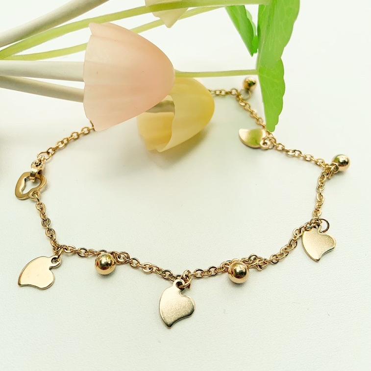 Gelang Kaki / Tangan Titanium Love DF108 ▪ BTR.20Au22n