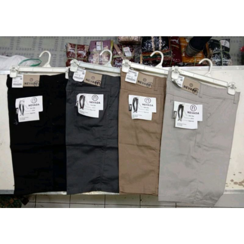 Terbaru/ pendek kain Nevada 27-32/celana pendek kain pria keren/Celana kain distro pria berkualitas