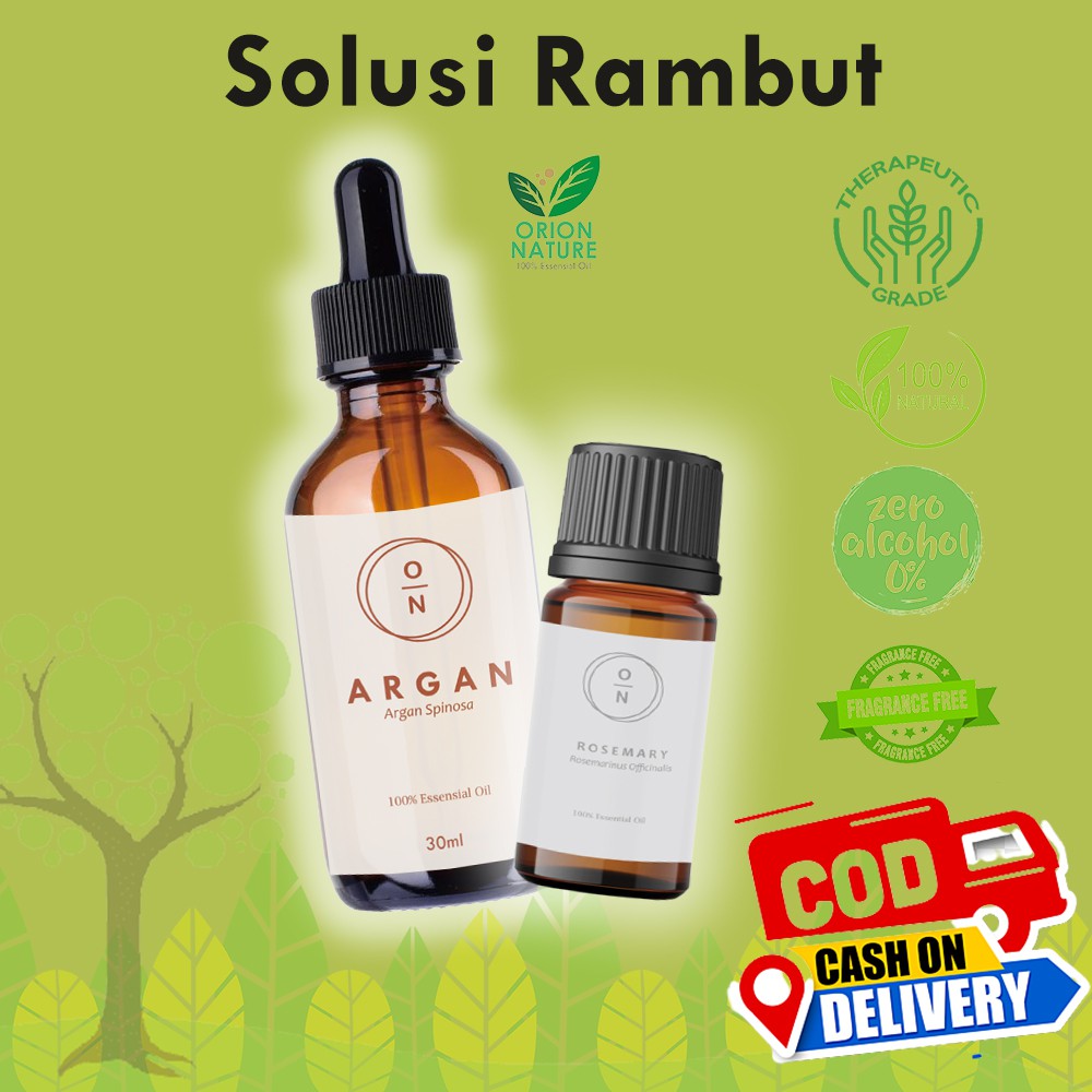 Orion Nature Hair Oil Rosemary With Argan Oil Treatment Rambut Rontok Kebotakan