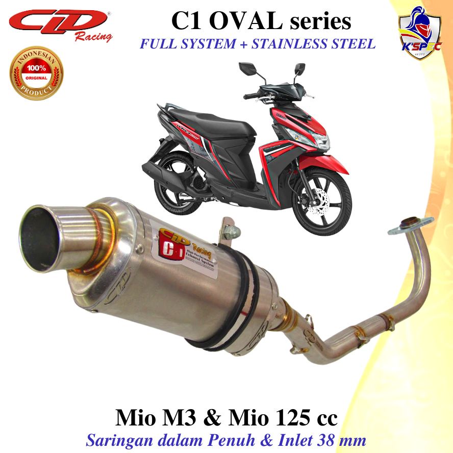 CLD Racing C1 OVAL series MIO M3 & MIO 125 cc Knalpot Fullsystem