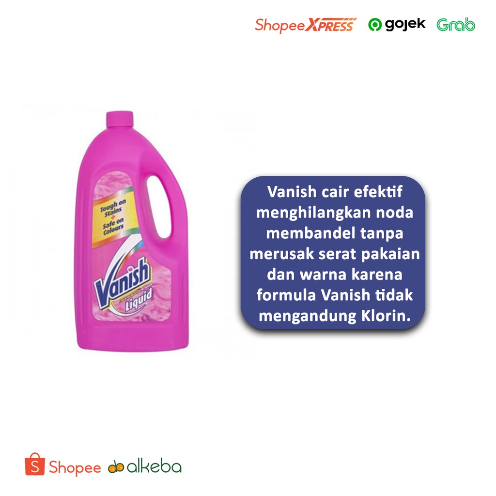 Vanish Deterjen Cair 1000 ml Pink Detergent Cair Penghilang Noda