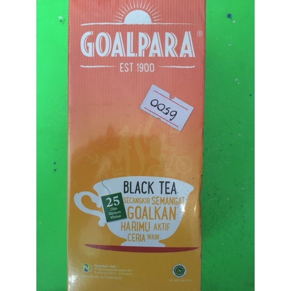 

SALE - teh celup hitam black tea GOALPARA est 1900 50g