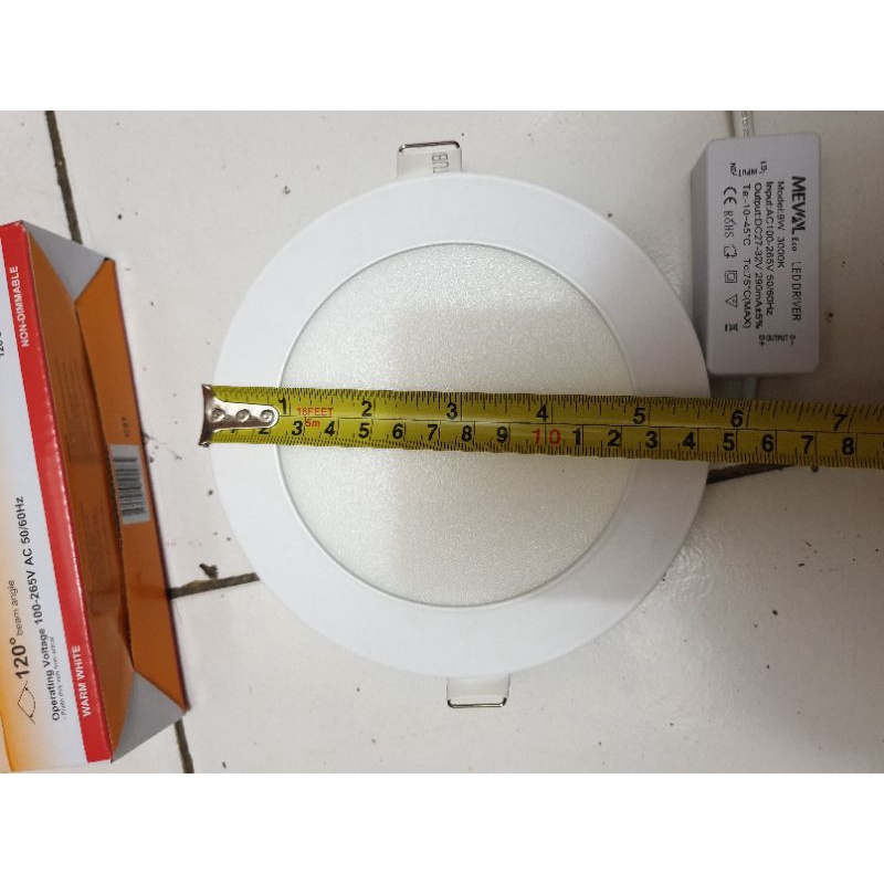 Meval Led Panel Eco BULAT inbow 9w. Downlight IB 9Watt tanam plavon