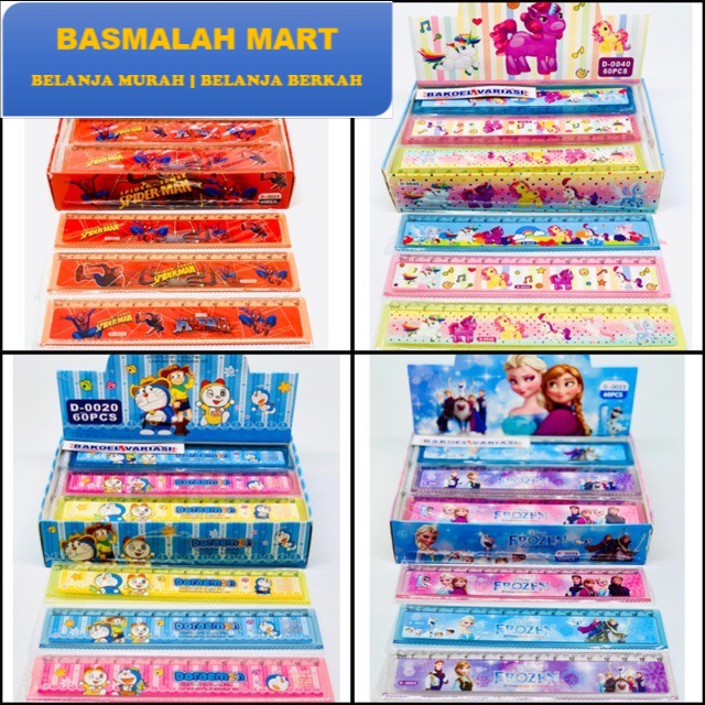 

Penggaris Panjang Plastik 30 cm Penggaris Karakter Cowok Cewek FANCY