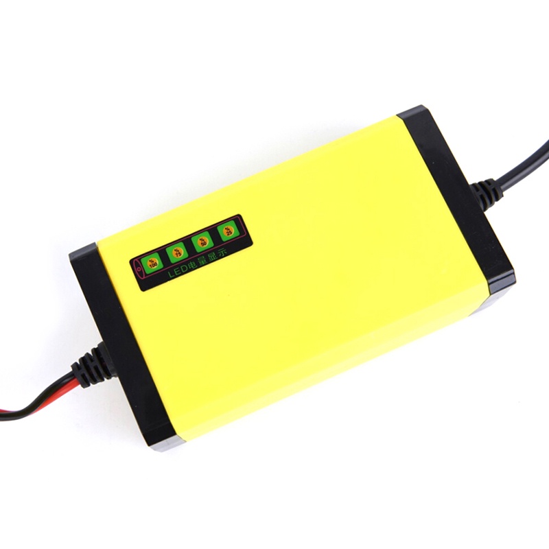 {LUCKID}12V 2AH-20AH Smart Car Battery Charger Motorcycle Automatic LED Display Portable