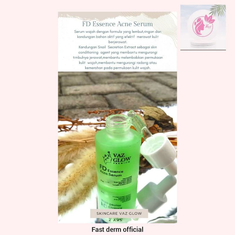 VAS GLOW FD ESSENCE WHITENING SERUM/VAS GLOW FD ESSENCE ACNE SERUM/SERUM WAJAH