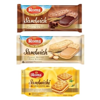 

ROMA SANDWICH RASA COKLAT 216 GRAM / KUE KERING COKELAT ENAK MURAH