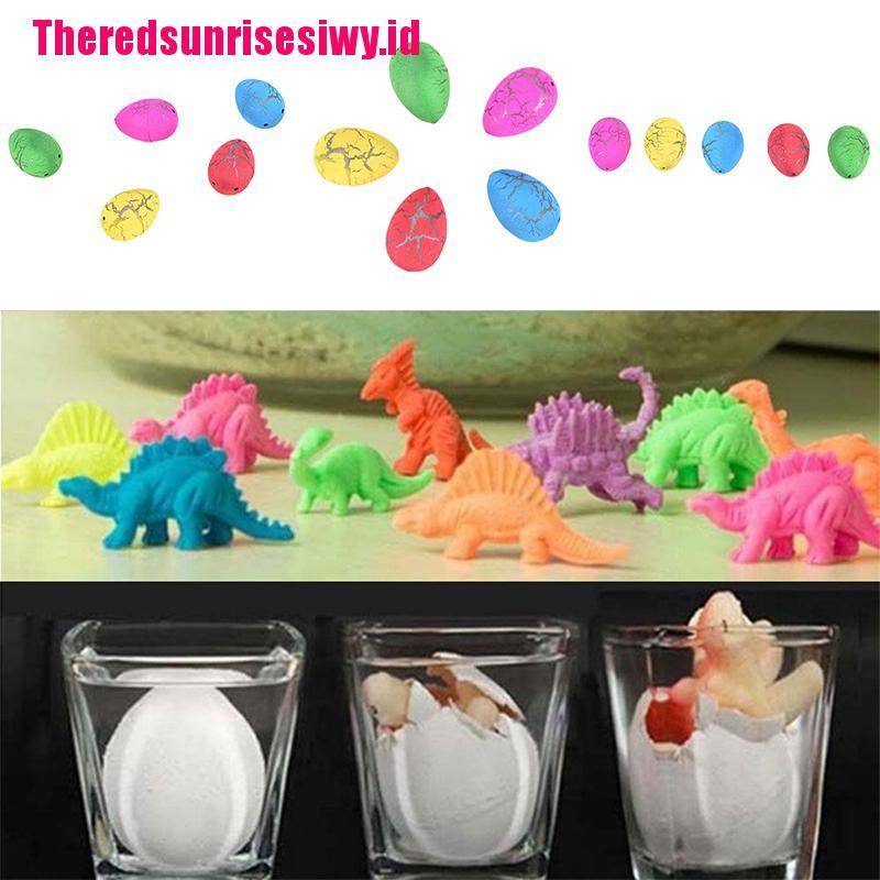 【Theredsunrisesiwy.id】1 Pcs Hatching Dinosaur Eggs Expansion Growing Add Water Magic Cute Kids Toy