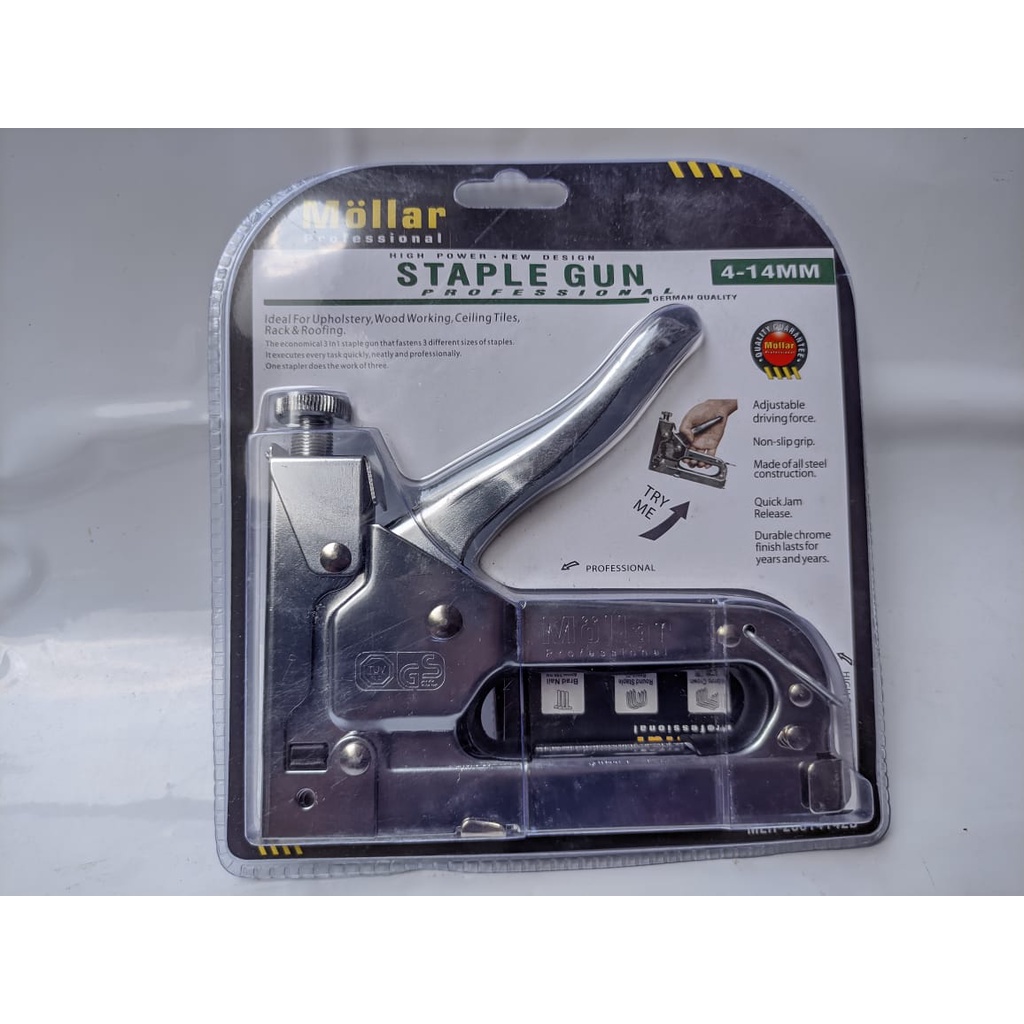 

Staple Gun Staples Tembak Stapler Hekter Heckter Nail Jok Tacker 3 In 1 Mollar