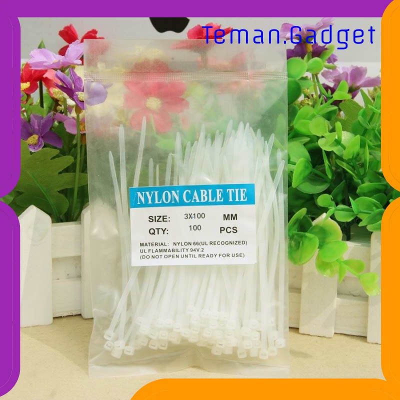 TG-AI194 KABEL TIS TIES SELF LOCKING WIRE ZIP CABLE ORGANIZER 2.5X100MM 100PCS