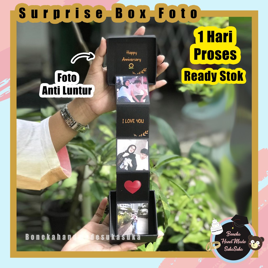 

HADIAH ULTAH CEWEK MURAH GIFT BOX FOTO KADO ULANG TAHUN / SURPRISE MEMORIES POLAROID / KADOBOX UNIK