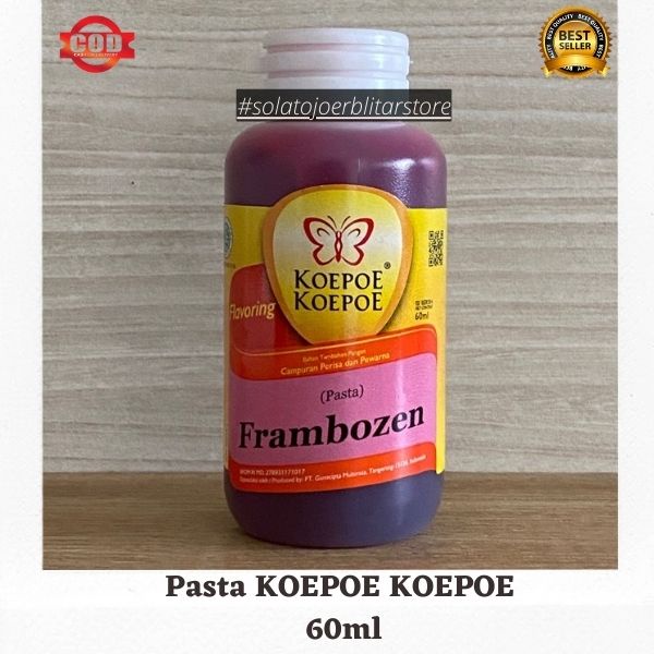 

Pasta KOEPOE KOEPOE 60ml - Frambozen | Pasta Perisa Makanan Rasa FRAMBOZEN raspberry merah | PERISA Arben Koepoe koepoe | Original Halal