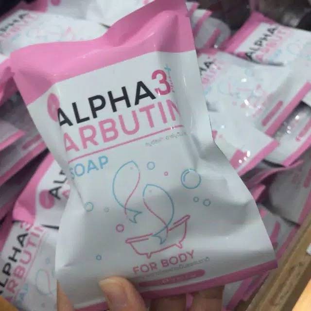 Alpha Arbutin 3 Plus Collagen Whitening Soap Sabun Pemutih Badan BPOM