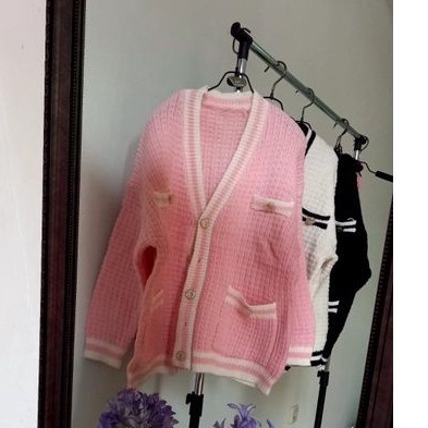 Ha-ri Cardigan Knit Import Premium - Kardigan Wanita Rajut Halus TM (CX1375)