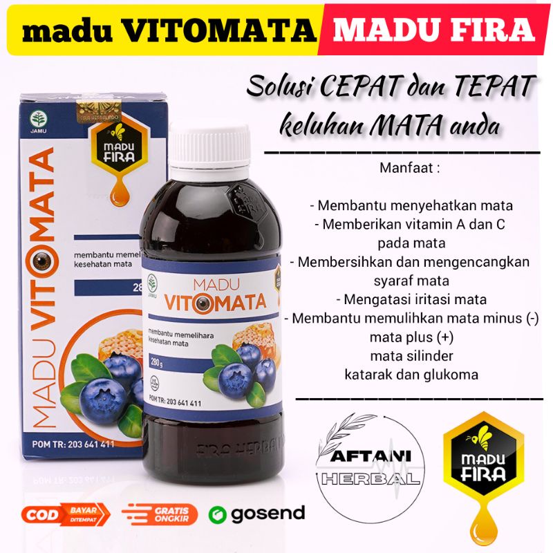 

madu kesehatan mata MADU VITOMATA 280gr | mata minus - katarak - glukoma
