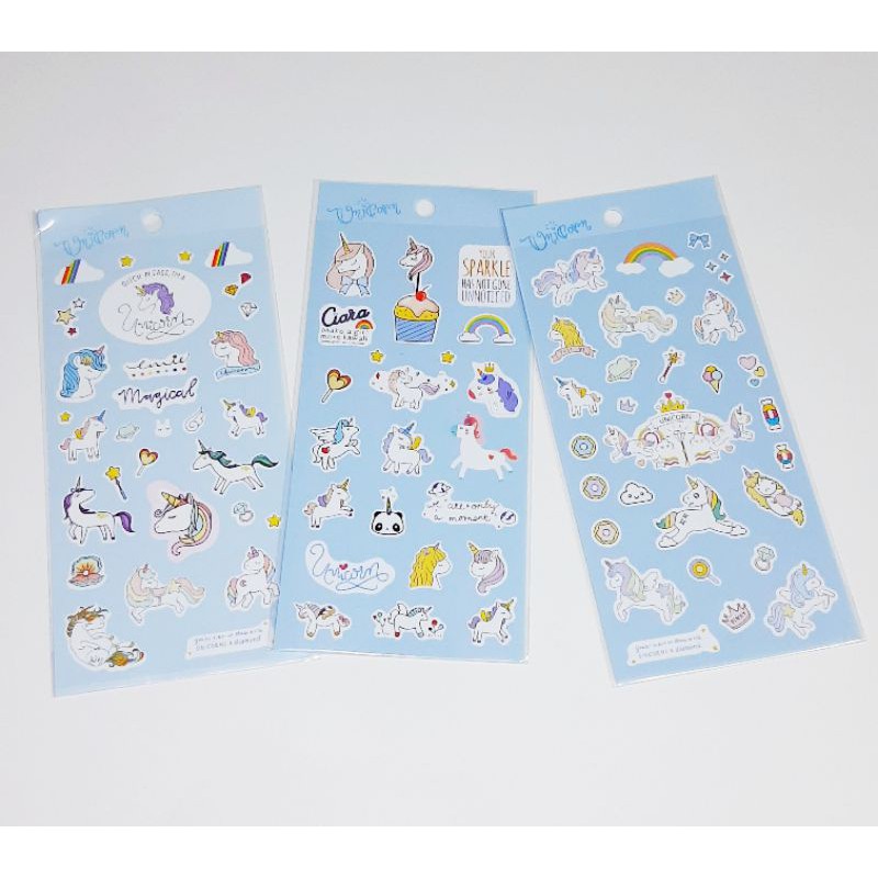 

Sticker Sheet Unicorn Magical