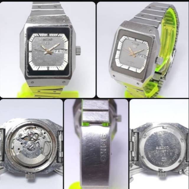 SEIKO 100618 Ukuran Cewe. Automatic Movement Japan Made. Ukuran Cewe. Unik Casing Kotak. Langka
