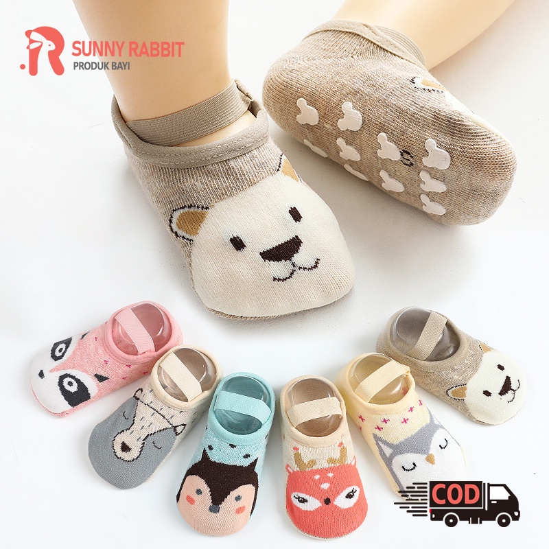 Kaos kaki bayi/Kaos kaki anti slip/Kaos kaki sepatu bayi/Kaos kaki anak anti slip/Kaos kaki anak bayi ankle dengan strap (B116-117)