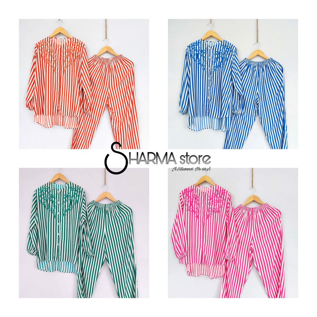 Setelan wanita / One set viscose / Pakaian wanita / Wanset sharmaa model terbaru