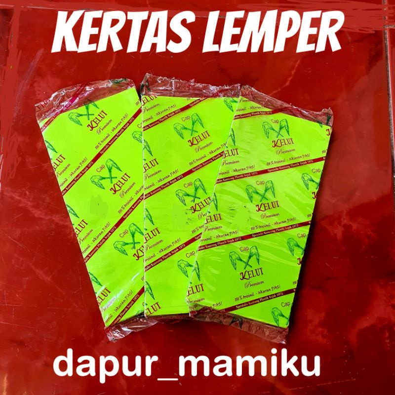 DAPURMAMIKU Plastik Bungkus Lemper ( Kertas Lemper )  cap Kelud Kemasan Lemper cap Kiwi Ke