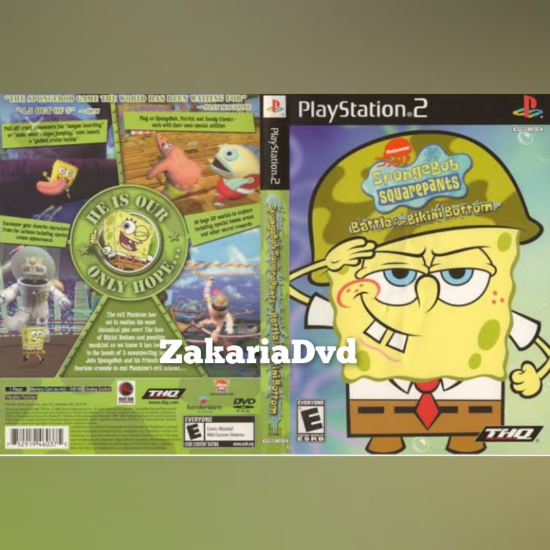 Kaset Ps 2 SpongeBob Battle Bikini