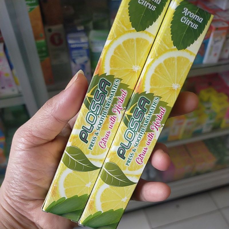 PLOSSA Minyak Angin inhaler dan Roll On 10ml - Citrus | Blue mountain