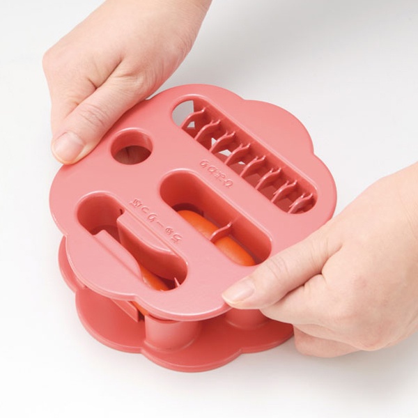 KAI Chuboos Cetakan Bento Sosis / Sausage Cutter Motif Tanaman / Plants - Made in Japan - FG5161