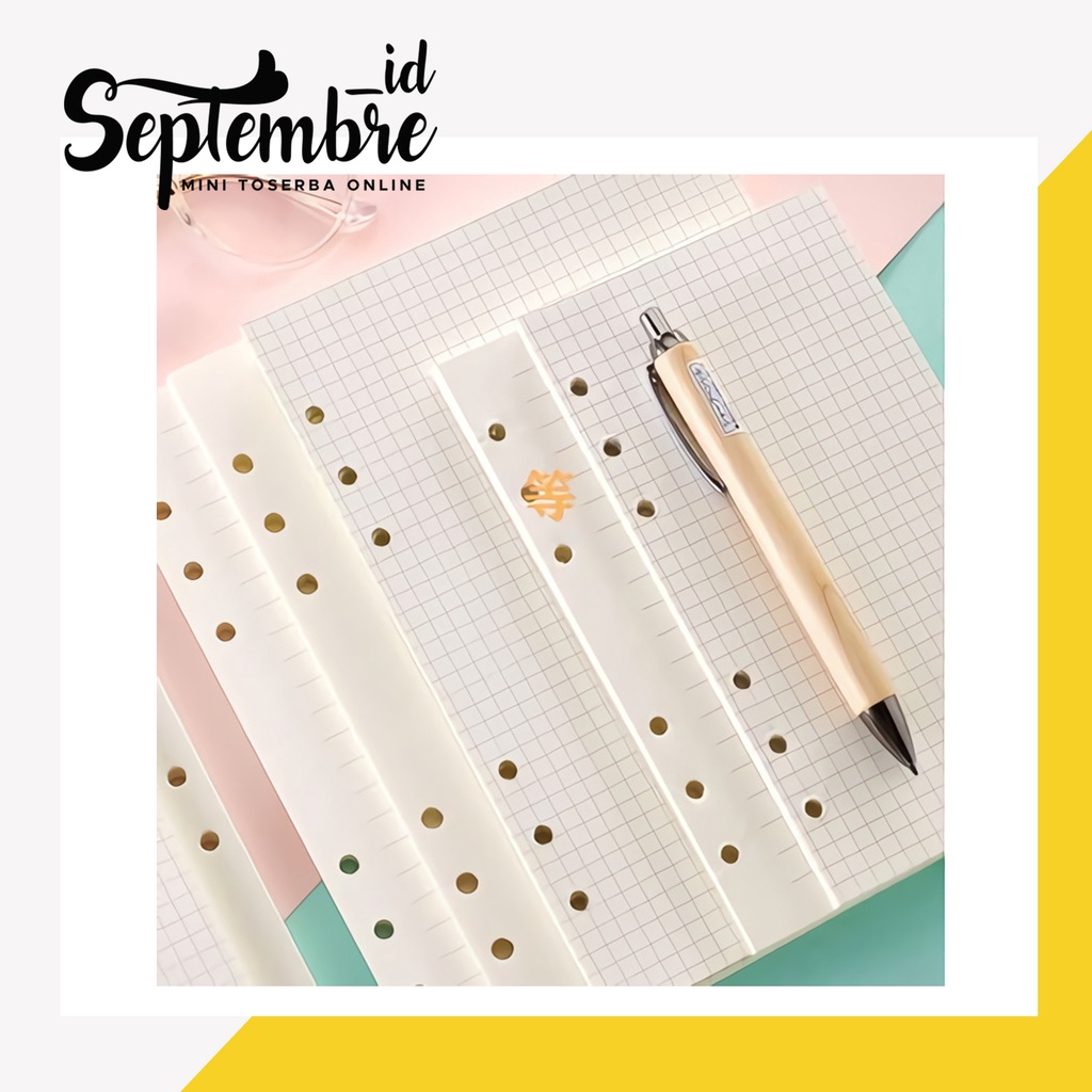 

Isi Binder A6 6 Ring Refill Kertas Loose Leaf A6 (6 holes) Refill Binder A6 Kertas Binder A6