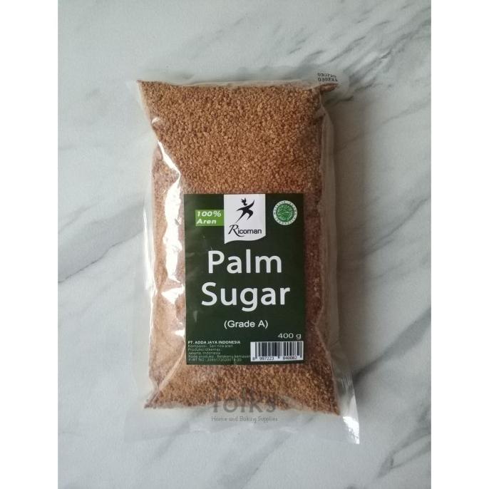 

Ricoman Palm Sugar 400 Gram | Gula Aren / Gula Palem