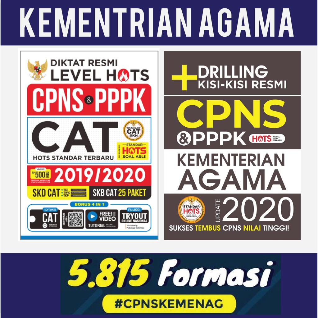 Buku Paket Bedah Kisi Kisi Cpns Pppk Kementrian Agama 2020 Shopee Indonesia