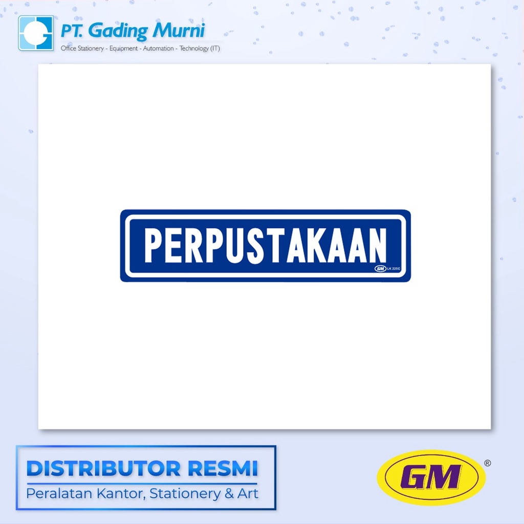 

GM LABEL KECIL LK 225 WARNA PERPUSTAKAAN