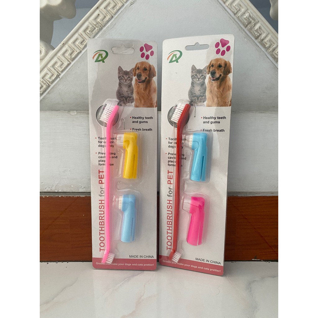 Sikat Gigi Anjing Kucing - Teethbrush Dog/Cat