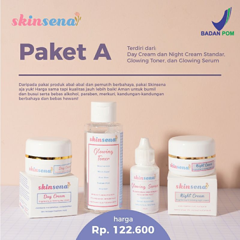 Skinsena Paket Glowing Series